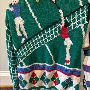 Vintage tennis cardigan